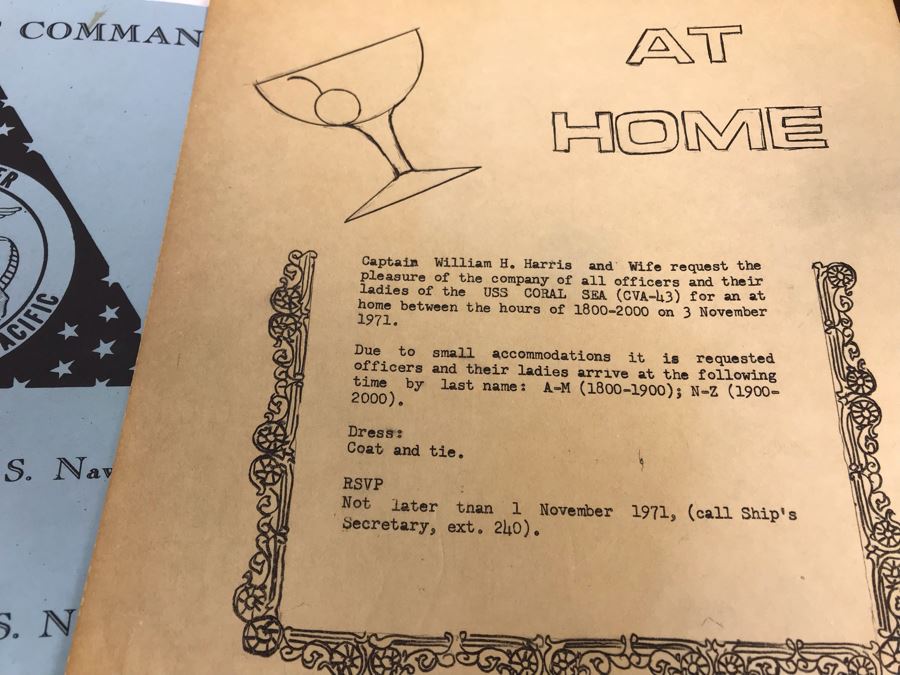 Various Photographs, Change Of Command Programs For USS Kitty Hawk (CV 63) And USS Coral Sea, Documents, Newspapers, USS Coral Sea Bumper Sticker - See Photos [Photo 7]