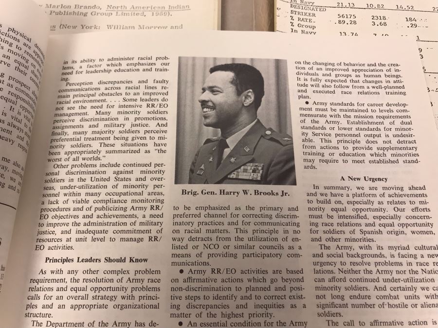 Various Military Department Of Defense Documents And Papers Regarding Equal Opportunity Race Relations And Race Statistics In The Military Affirmative Action From 1971-1973 [Photo 10]