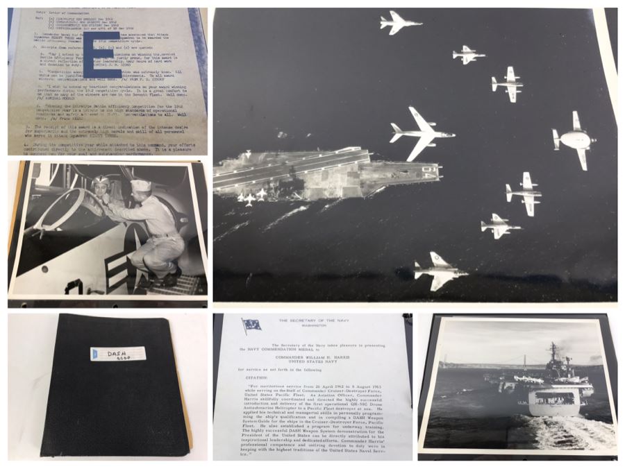 Various DASH CCDP Photographs And Letters Including Signed Letter From The Secretary Of The NAVY Paul H. Nitze - See Photos [Photo 1]