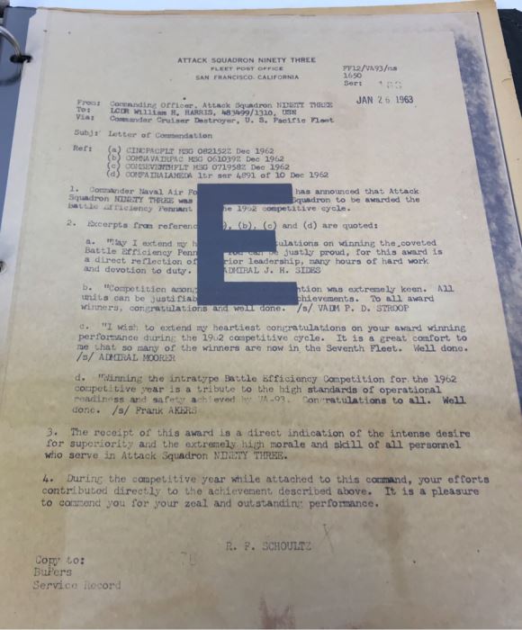 Various DASH CCDP Photographs And Letters Including Signed Letter From The Secretary Of The NAVY Paul H. Nitze - See Photos [Photo 23]