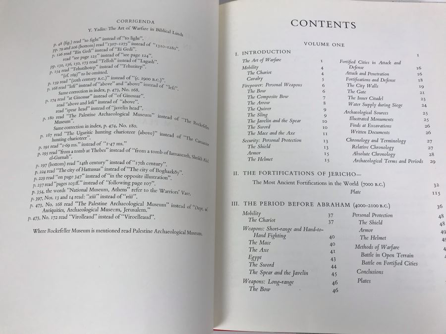 Set Of 1963 (Appear To Be First Edition) Books The Art Of Warfare In Biblical Lands By Yigael Yadin Signed By R. Zeevy, Aluf, Israel Defense Forces 1968 [Photo 11]