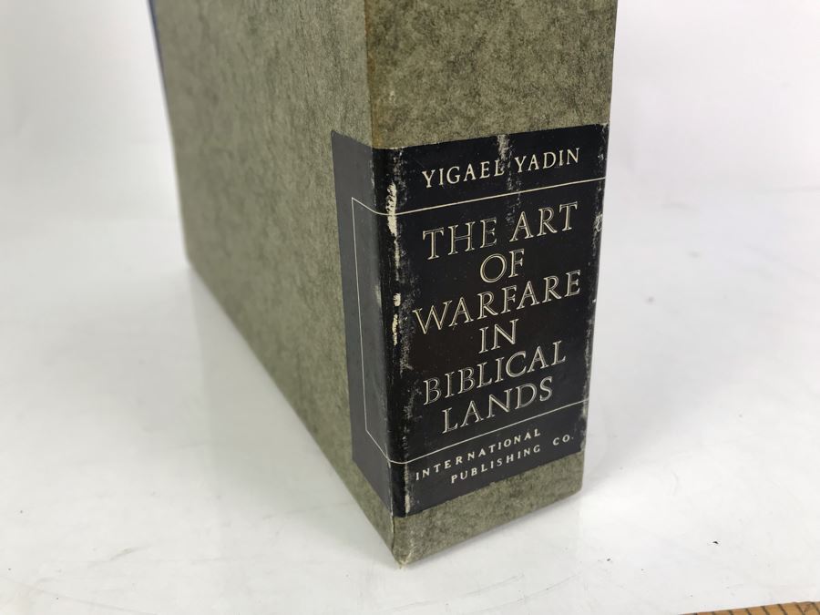 Set Of 1963 (Appear To Be First Edition) Books The Art Of Warfare In Biblical Lands By Yigael Yadin Signed By R. Zeevy, Aluf, Israel Defense Forces 1968 [Photo 4]