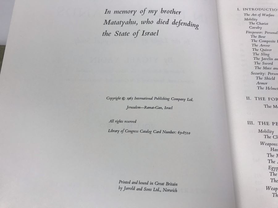 Set Of 1963 (Appear To Be First Edition) Books The Art Of Warfare In Biblical Lands By Yigael Yadin Signed By R. Zeevy, Aluf, Israel Defense Forces 1968 [Photo 18]
