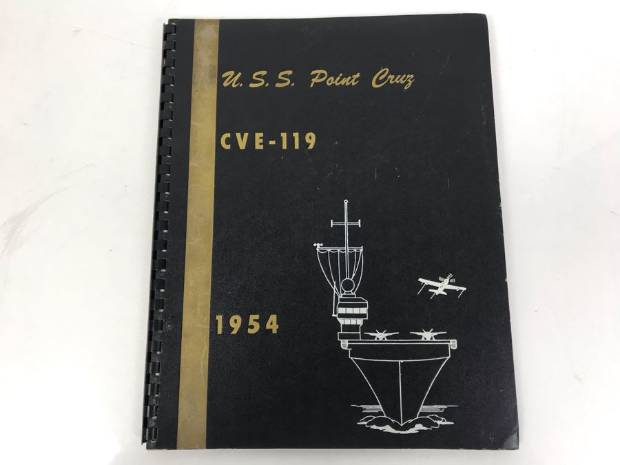 U.S.S. Point Cruz CVE-119 1954 Cruise Book Pacific Cruise Hawaii, Japan, Hong Kong China From William 'Bill' H. Harris, RADM, USN (Ret.) [Photo 1]