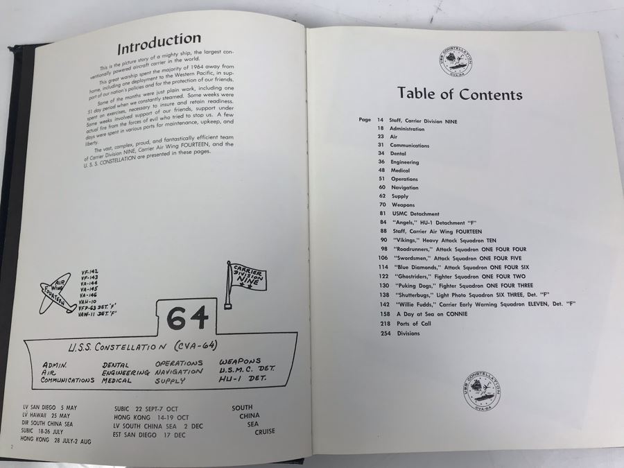 1964 USN Constellation (CVA-64) Cruise Book South China Sea Cruise And Cruise Extension Supplement (1964-1965) From William 'Bill' H. Harris, RADM, USN (Ret.) - See Photos [Photo 3]