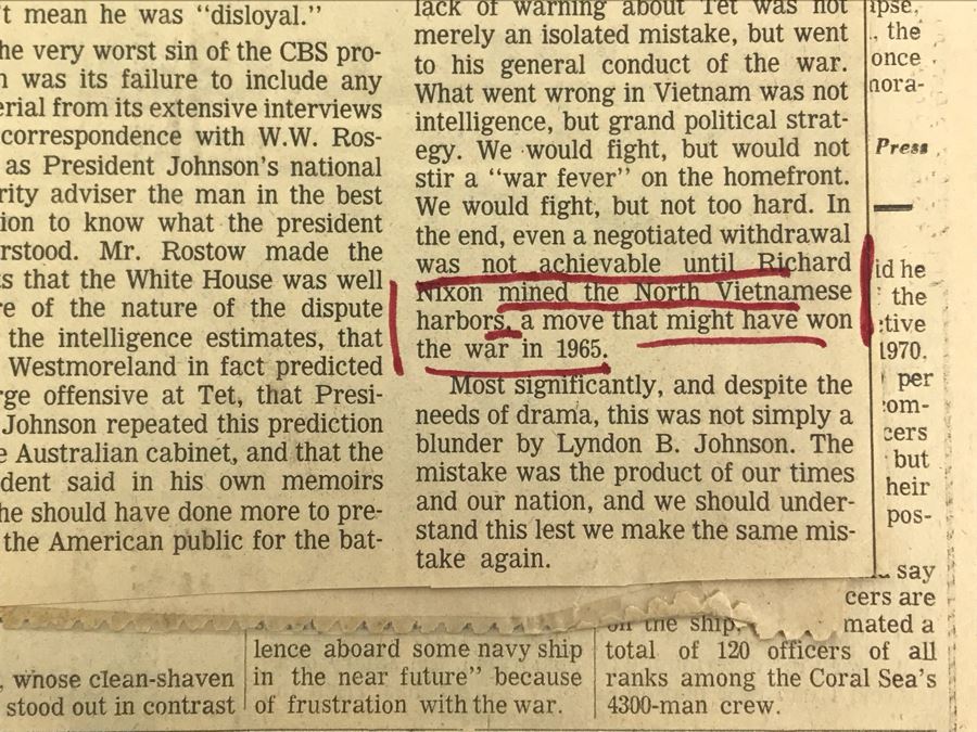 1972 SIGNED Personalized Letter From The White House Signed By Richard Nixon And Volume Of USS Coral Sea (CVA-43) The Coral Scene 1971-1972 Cruise Book Pacific Deployment - SEE PHOTOS [Photo 13]