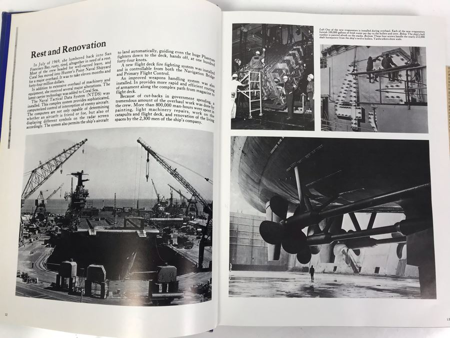 1972 SIGNED Personalized Letter From The White House Signed By Richard Nixon And Volume Of USS Coral Sea (CVA-43) The Coral Scene 1971-1972 Cruise Book Pacific Deployment - SEE PHOTOS [Photo 19]