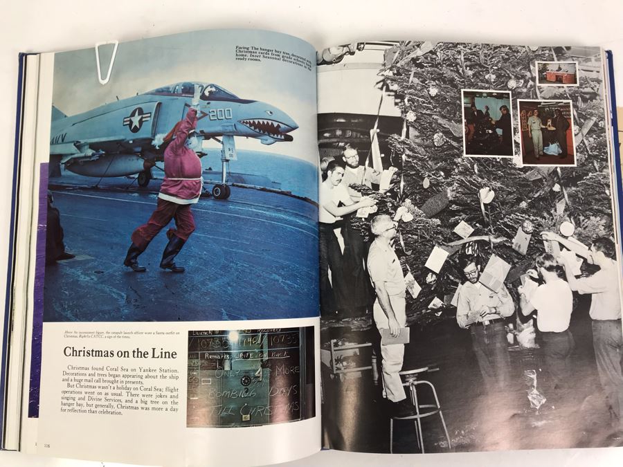 1972 SIGNED Personalized Letter From The White House Signed By Richard Nixon And Volume Of USS Coral Sea (CVA-43) The Coral Scene 1971-1972 Cruise Book Pacific Deployment - SEE PHOTOS [Photo 21]