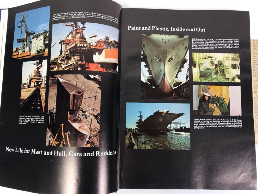 1972 SIGNED Personalized Letter From The White House Signed By Richard Nixon And Volume Of USS Coral Sea (CVA-43) The Coral Scene 1971-1972 Cruise Book Pacific Deployment - SEE PHOTOS [Photo 20]