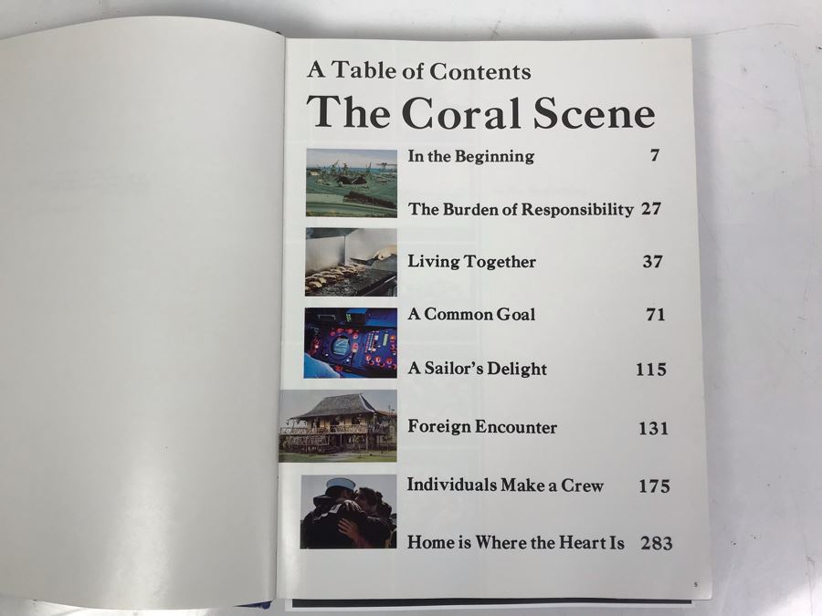 Bob Hope SIGNED Volume Of USS Coral Sea (CVA-43) The Coral Scene 1971-1972 Cruise Book Pacific Deployment And Photograph Of Bob Hope With William 'Bill' H. Harris, RADM, USN (Ret.) [Photo 9]