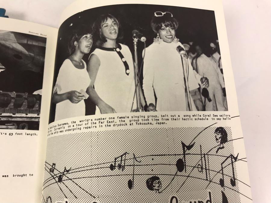 1966-1967 USS Coral Sea (CV-43) Carrier-West Cruise Book, USS Coral Sea Tonkin Gulf Yacht Club Letter From Commanding Officer (1967) Vietnam Combat Zone Air Strikes And Coral Sea Sea Breeze Newsletters 'The Supremes' - See Photos [Photo 17]