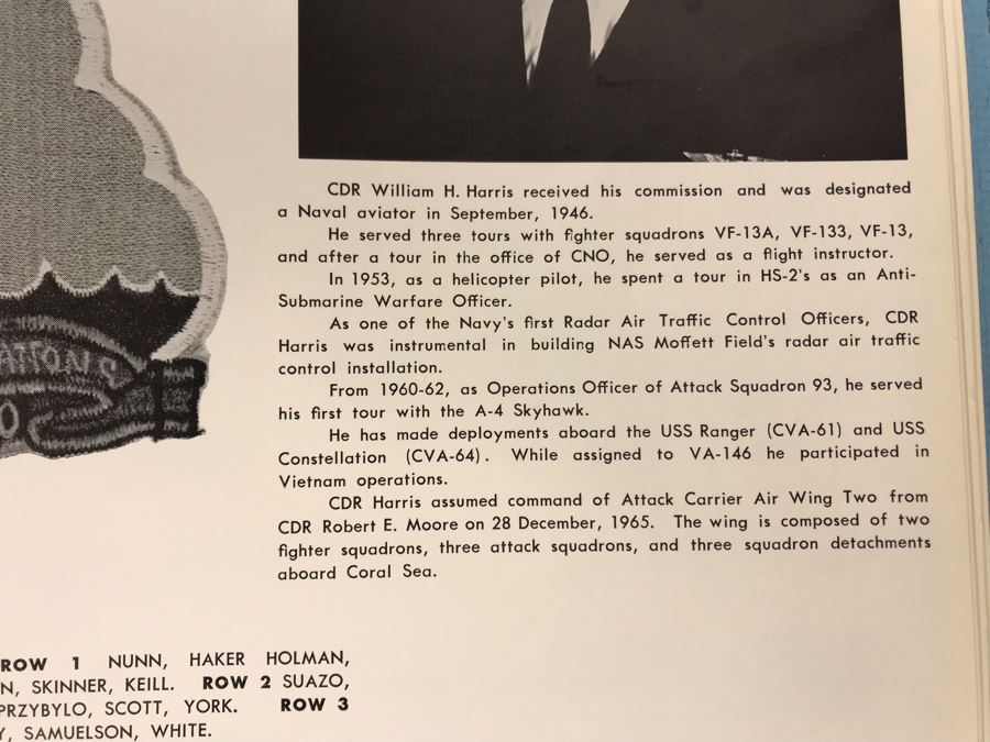 1966-1967 USS Coral Sea (CV-43) Carrier-West Cruise Book, USS Coral Sea Tonkin Gulf Yacht Club Letter From Commanding Officer (1967) Vietnam Combat Zone Air Strikes And Coral Sea Sea Breeze Newsletters 'The Supremes' - See Photos [Photo 6]