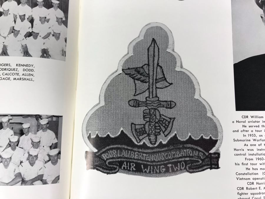 1966-1967 USS Coral Sea (CV-43) Carrier-West Cruise Book, USS Coral Sea Tonkin Gulf Yacht Club Letter From Commanding Officer (1967) Vietnam Combat Zone Air Strikes And Coral Sea Sea Breeze Newsletters 'The Supremes' - See Photos [Photo 4]