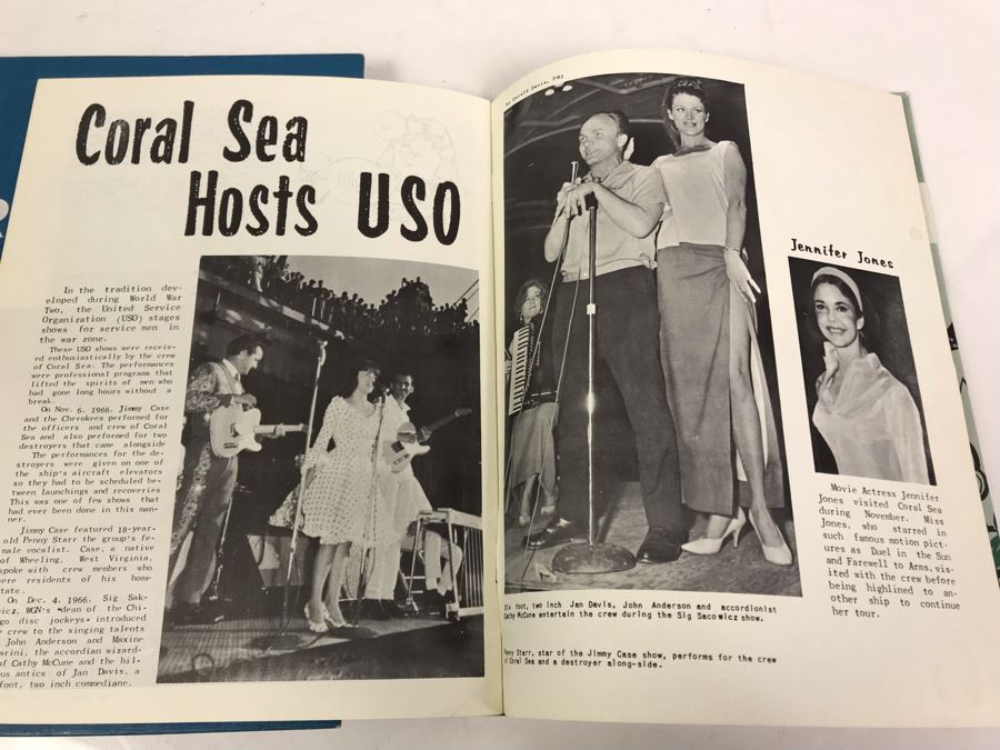 1966-1967 USS Coral Sea (CV-43) Carrier-West Cruise Book, USS Coral Sea Tonkin Gulf Yacht Club Letter From Commanding Officer (1967) Vietnam Combat Zone Air Strikes And Coral Sea Sea Breeze Newsletters 'The Supremes' - See Photos [Photo 25]