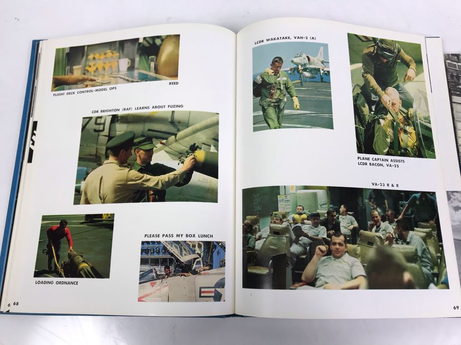 1966-1967 USS Coral Sea (CV-43) Carrier-West Cruise Book, USS Coral Sea Tonkin Gulf Yacht Club Letter From Commanding Officer (1967) Vietnam Combat Zone Air Strikes And Coral Sea Sea Breeze Newsletters 'The Supremes' - See Photos [Photo 31]
