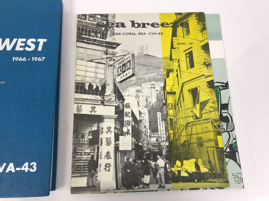1966-1967 USS Coral Sea (CV-43) Carrier-West Cruise Book, USS Coral Sea Tonkin Gulf Yacht Club Letter From Commanding Officer (1967) Vietnam Combat Zone Air Strikes And Coral Sea Sea Breeze Newsletters 'The Supremes' - See Photos [Photo 19]