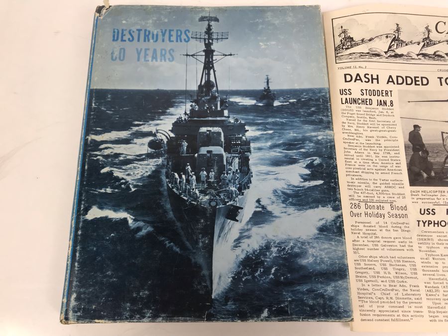 1962 Destroyers - 60 Years Book By Captain William G. Schofield, USNR And CRUDESPAC Newsletter Featuring Article On DASH Added To Pacific Fleet [Photo 2]