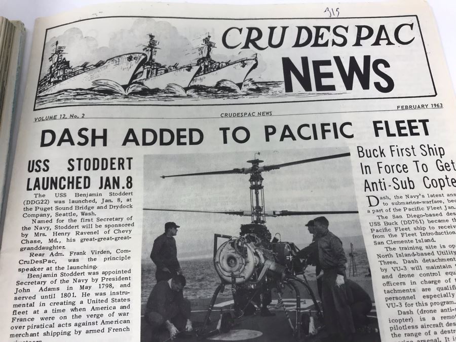 1962 Destroyers - 60 Years Book By Captain William G. Schofield, USNR And CRUDESPAC Newsletter Featuring Article On DASH Added To Pacific Fleet [Photo 13]