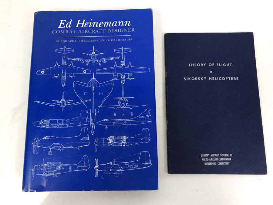 SIGNED Book By Ed Heinemann Combat Aircraft Designer And Theory Of Flight Of Sikorsky Helicopters
