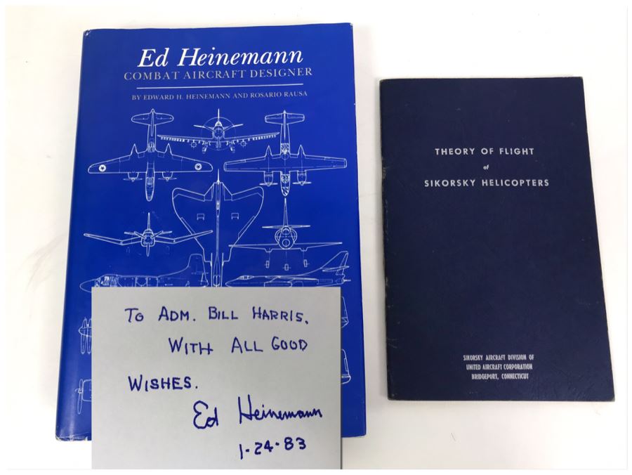 SIGNED Book By Ed Heinemann Combat Aircraft Designer And Theory Of Flight Of Sikorsky Helicopters [Photo 20]