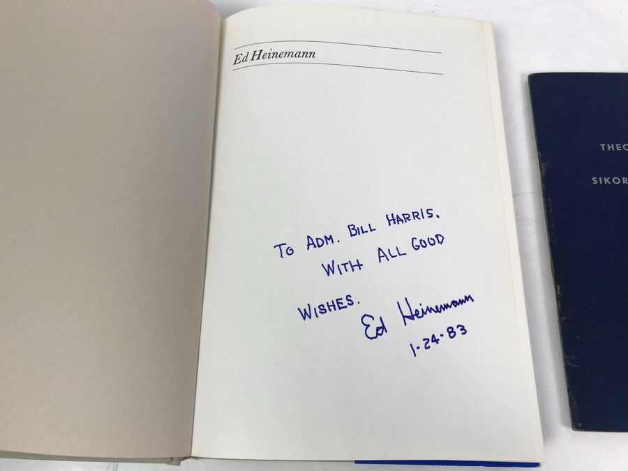 SIGNED Book By Ed Heinemann Combat Aircraft Designer And Theory Of Flight Of Sikorsky Helicopters [Photo 2]