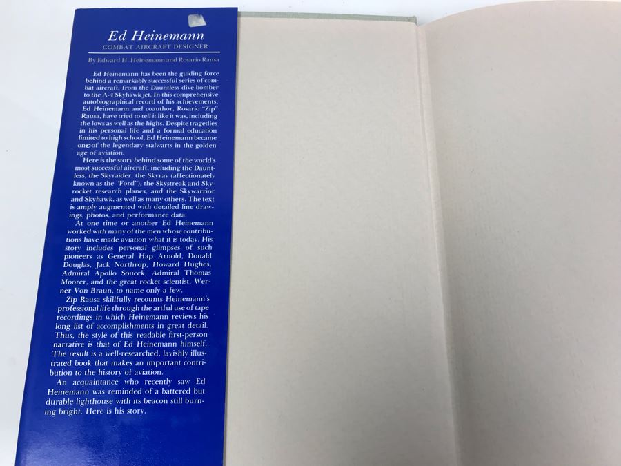 SIGNED Book By Ed Heinemann Combat Aircraft Designer And Theory Of Flight Of Sikorsky Helicopters [Photo 3]