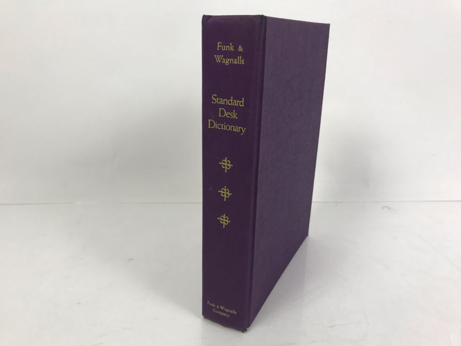 1964 Purple Funk & Wagnalls Standard Desk Dictionary From VFA-146 Strike Fighter Squadron 146 US Navy Blue Diamonds [Photo 2]