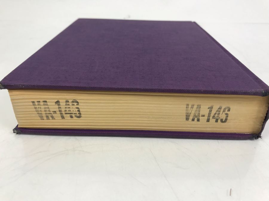 1964 Purple Funk & Wagnalls Standard Desk Dictionary From VFA-146 Strike Fighter Squadron 146 US Navy Blue Diamonds [Photo 4]