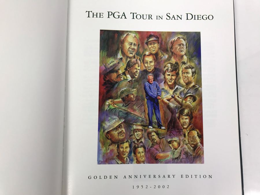 Pair Of The PGA Tour In San Diego Books Golden Anniversary Edition 1952-2002 From The Century Club RADM Bill Harris Was President Of The Century Club San Diego [Photo 4]