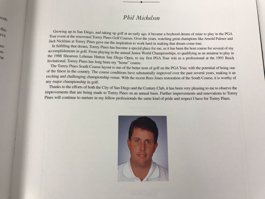 Pair Of The PGA Tour In San Diego Books Golden Anniversary Edition 1952-2002 From The Century Club RADM Bill Harris Was President Of The Century Club San Diego [Photo 10]
