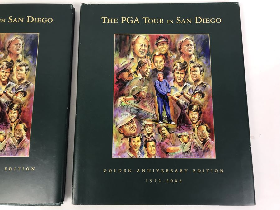 Pair Of The PGA Tour In San Diego Books Golden Anniversary Edition 1952-2002 From The Century Club RADM Bill Harris Was President Of The Century Club San Diego [Photo 2]