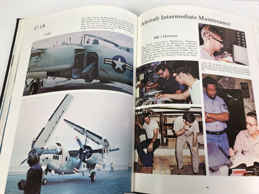 (3) Programs On The Decommissioning Of The USS Coral Sea (CV 43) Norfolk, VA 1990, Navy Book On San Francisco's Own USS Coral Sea And (4) The Hook Journals Of Carrier Aviation [Photo 26]