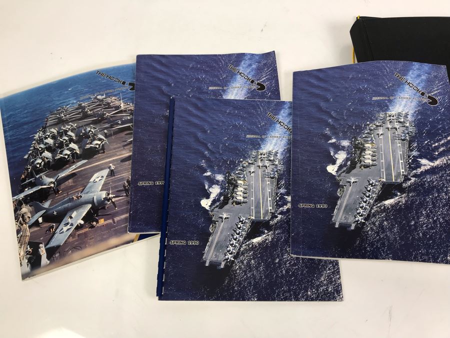(3) Programs On The Decommissioning Of The USS Coral Sea (CV 43) Norfolk, VA 1990, Navy Book On San Francisco's Own USS Coral Sea And (4) The Hook Journals Of Carrier Aviation [Photo 31]