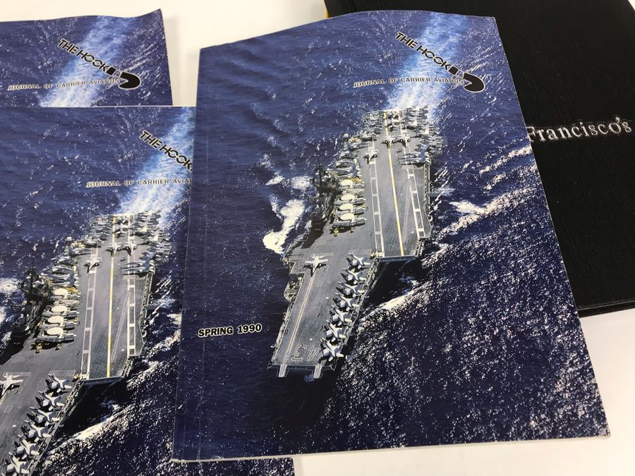 (3) Programs On The Decommissioning Of The USS Coral Sea (CV 43) Norfolk, VA 1990, Navy Book On San Francisco's Own USS Coral Sea And (4) The Hook Journals Of Carrier Aviation [Photo 32]