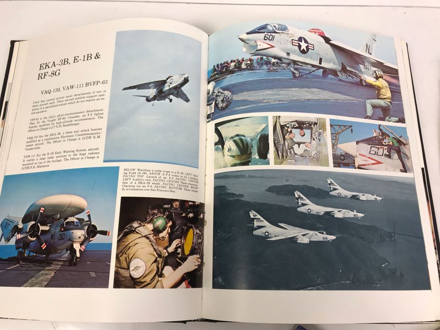 (3) Programs On The Decommissioning Of The USS Coral Sea (CV 43) Norfolk, VA 1990, Navy Book On San Francisco's Own USS Coral Sea And (4) The Hook Journals Of Carrier Aviation [Photo 24]