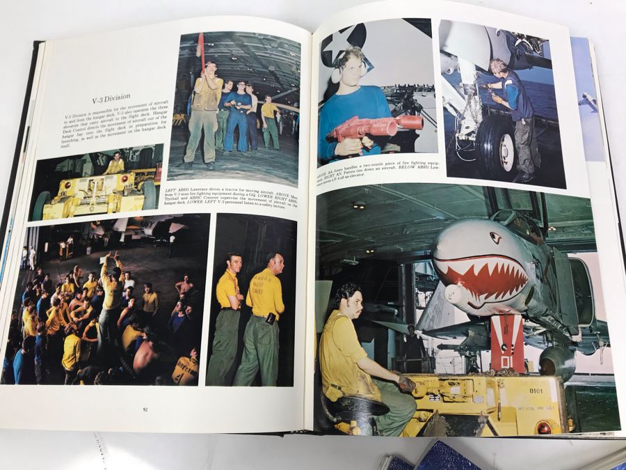 (3) Programs On The Decommissioning Of The USS Coral Sea (CV 43) Norfolk, VA 1990, Navy Book On San Francisco's Own USS Coral Sea And (4) The Hook Journals Of Carrier Aviation [Photo 30]