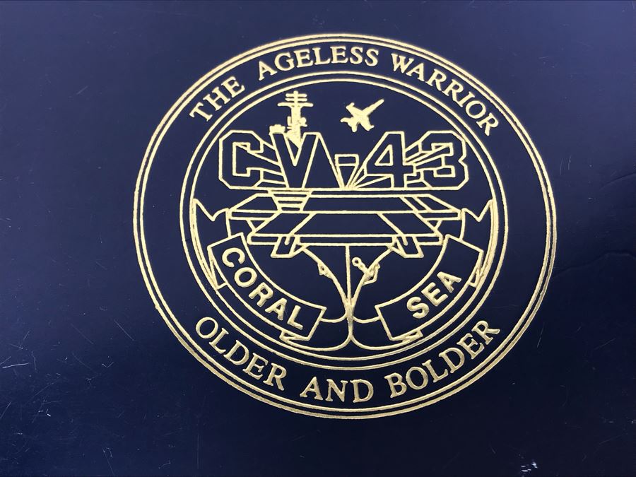 (3) Programs On The Decommissioning Of The USS Coral Sea (CV 43) Norfolk, VA 1990, Navy Book On San Francisco's Own USS Coral Sea And (4) The Hook Journals Of Carrier Aviation [Photo 5]