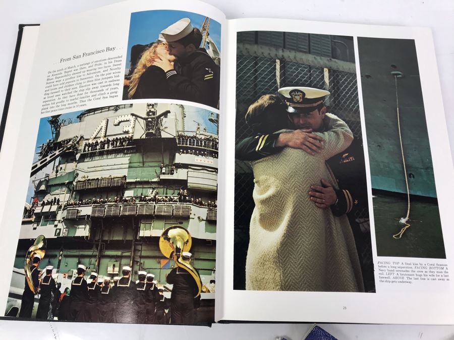 (3) Programs On The Decommissioning Of The USS Coral Sea (CV 43) Norfolk, VA 1990, Navy Book On San Francisco's Own USS Coral Sea And (4) The Hook Journals Of Carrier Aviation [Photo 21]