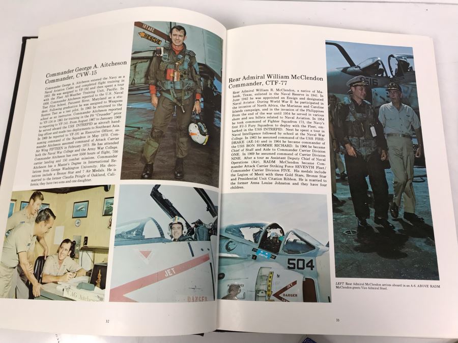 (3) Programs On The Decommissioning Of The USS Coral Sea (CV 43) Norfolk, VA 1990, Navy Book On San Francisco's Own USS Coral Sea And (4) The Hook Journals Of Carrier Aviation [Photo 23]