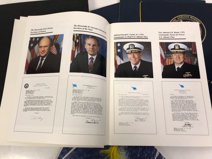 (3) Programs On The Decommissioning Of The USS Coral Sea (CV 43) Norfolk, VA 1990, Navy Book On San Francisco's Own USS Coral Sea And (4) The Hook Journals Of Carrier Aviation [Photo 9]