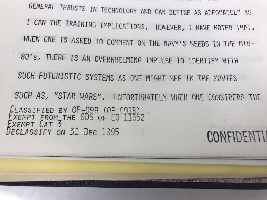 Notebook With Dozens Of Speeches Written And Delivered By William 'Bill' H. Harris, RADM, USN (Ret.) Incl Speeches Addressing Vietnam War Coral Sea Combat Deployment Debrief & (2) Change Of Command Programs Commander Light Attack Wing Pacific - See Photos [Photo 31]