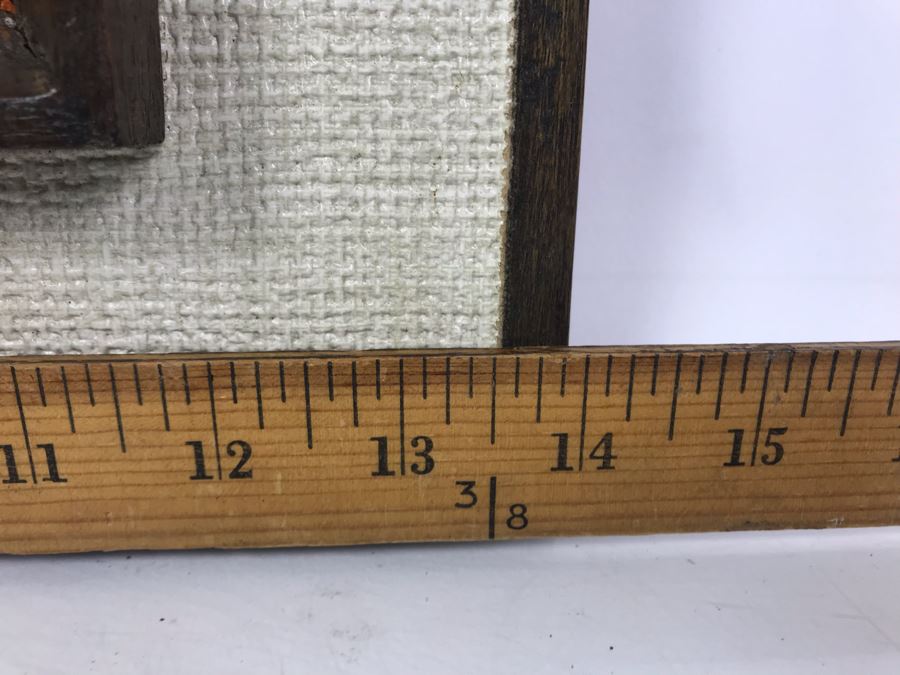 Signed Original Eastern Harbour Scene Oil Painting 17' X 14' [Photo 10]