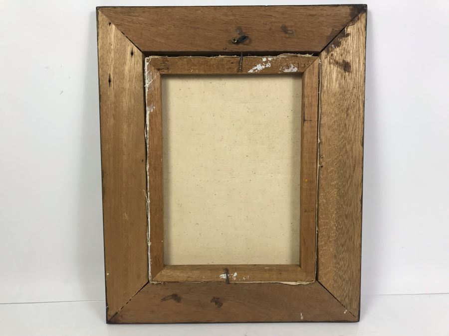 Signed Original Eastern Harbour Scene Oil Painting 17' X 14' [Photo 8]