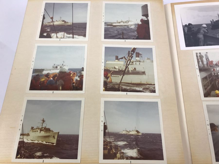 Photo Book Containing Photos Of US Navy Ship Seminole (LKA-104) And 1969 Change Of Command Invite And Program - See Photos [Photo 19]