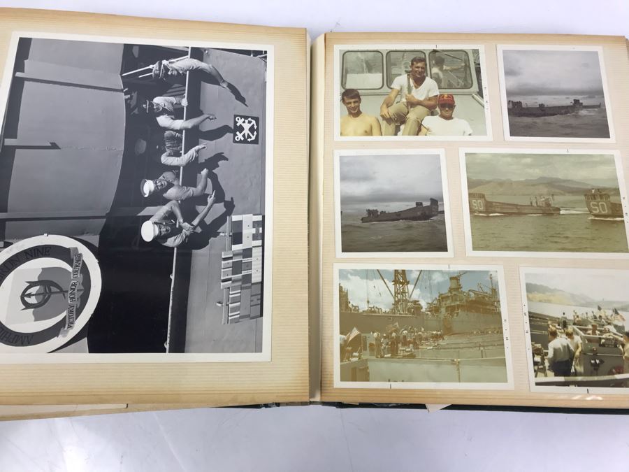Photo Book Containing Photos Of US Navy Ship Seminole (LKA-104) And 1969 Change Of Command Invite And Program - See Photos [Photo 26]