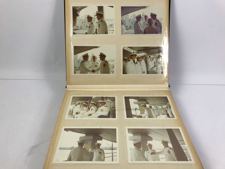 Photo Book Containing Photos Of US Navy Ship Seminole (LKA-104) And 1969 Change Of Command Invite And Program - See Photos [Photo 8]