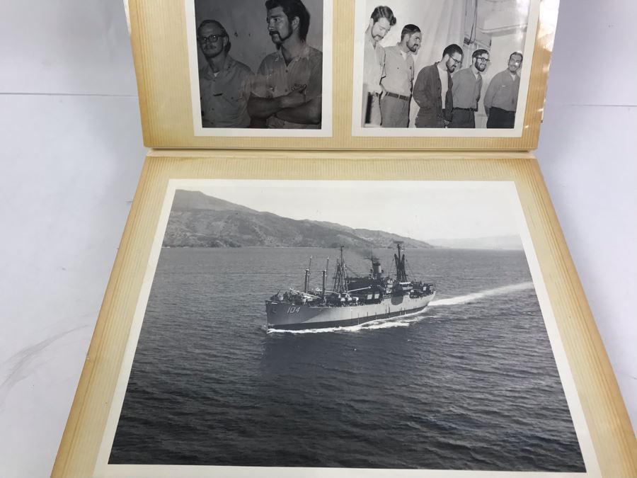 Photo Book Containing Photos Of US Navy Ship Seminole (LKA-104) And 1969 Change Of Command Invite And Program - See Photos [Photo 24]