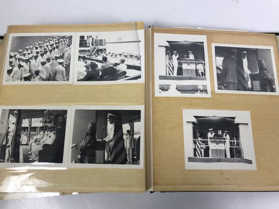 Photo Book Containing Photos Of US Navy Ship Seminole (LKA-104) And 1969 Change Of Command Invite And Program - See Photos [Photo 32]