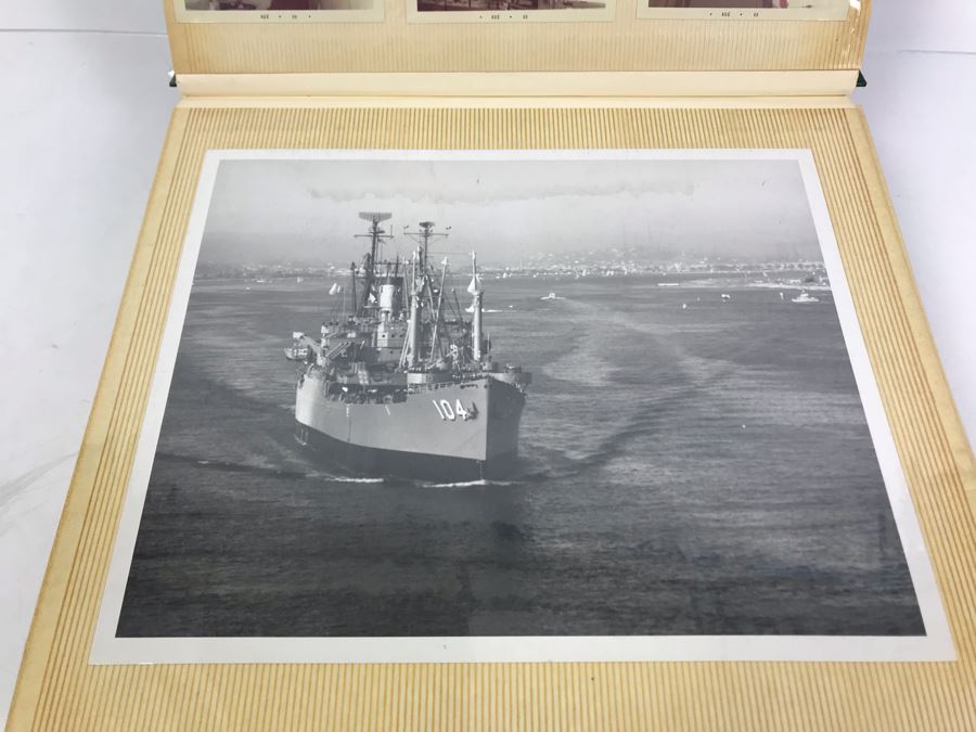 Photo Book Containing Photos Of US Navy Ship Seminole (LKA-104) And 1969 Change Of Command Invite And Program - See Photos [Photo 9]