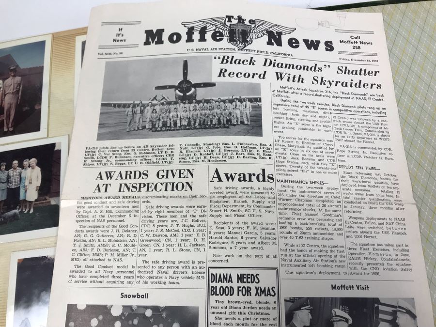 Photo Book Containing Photos Of US Navy Ship Seminole (LKA-104) And 1969 Change Of Command Invite And Program - See Photos [Photo 39]